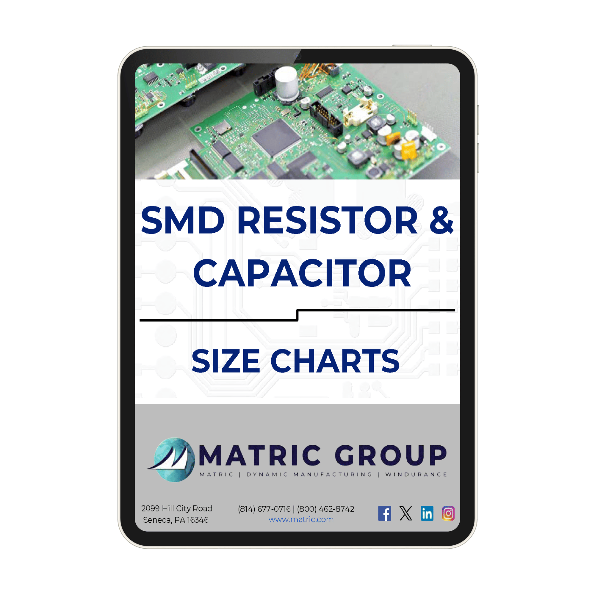 SMD Resistor Book Forward Facing iPad